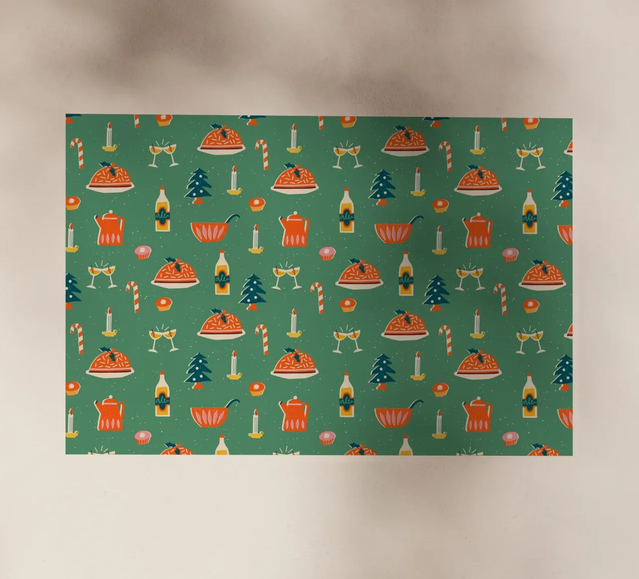 Christmas Pattern No 26 pellicola backlit da treechild