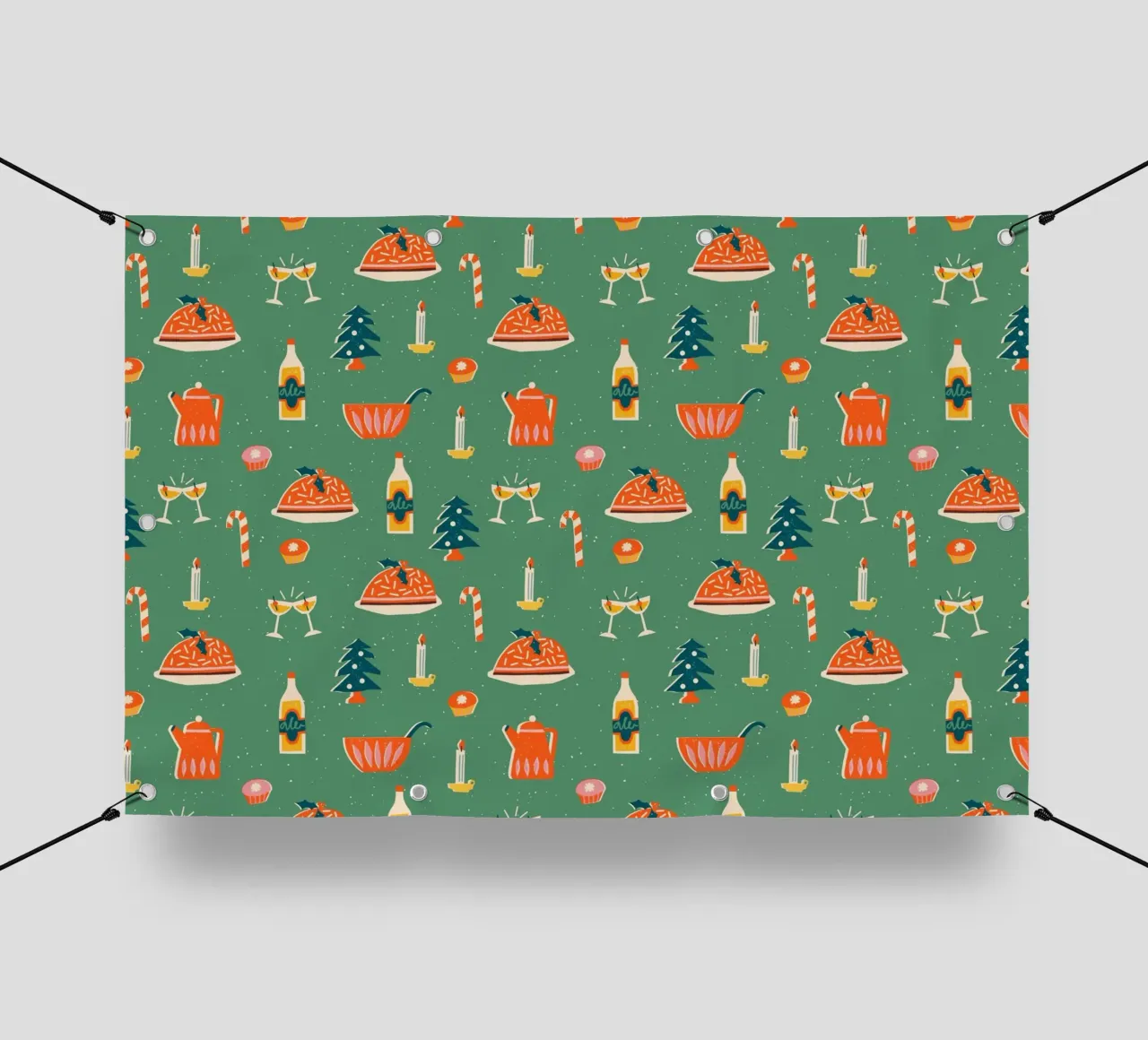 Christmas Pattern No 26 telo in pvc da treechild