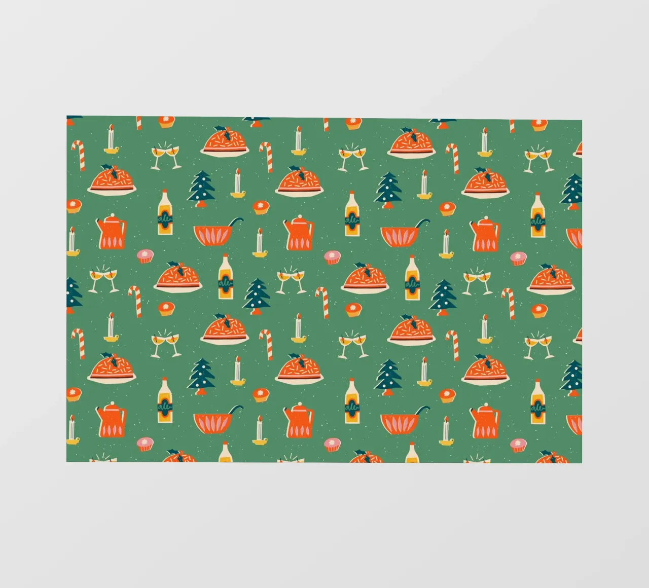 Christmas Pattern No 26 telo in pvc da treechild