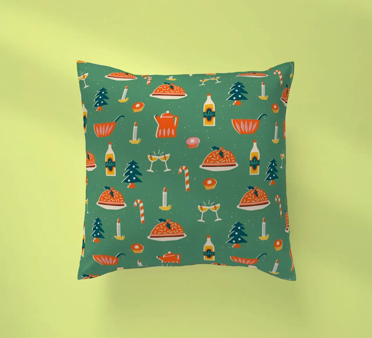 Christmas Pattern No 26 cuscino da treechild