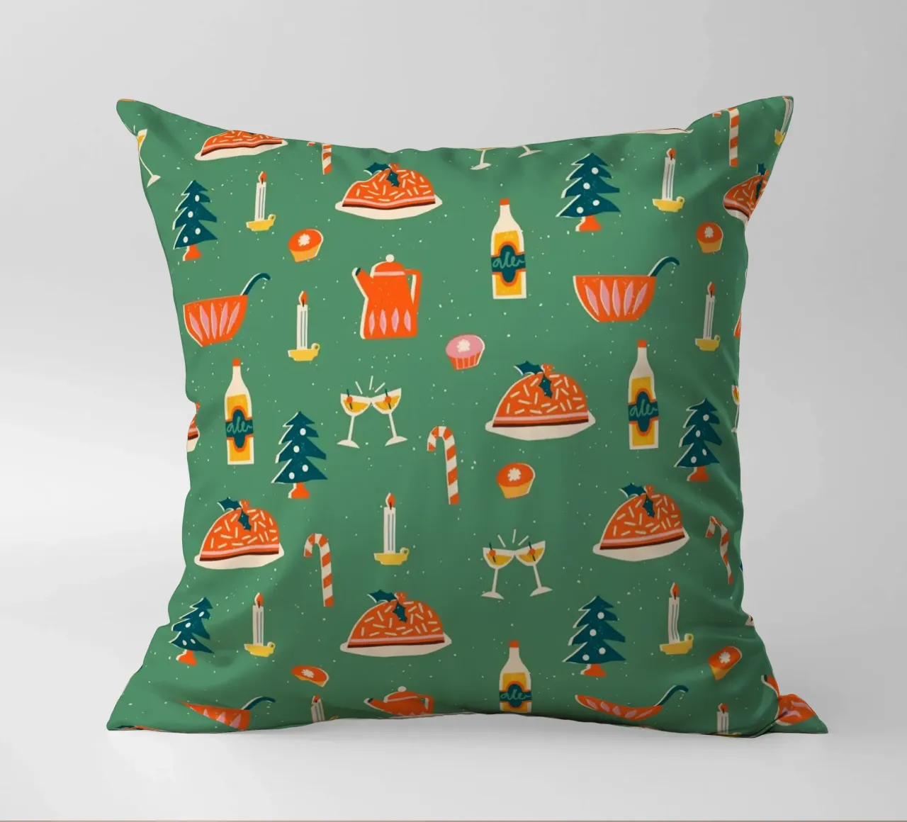 Christmas Pattern No 26 cuscino da treechild