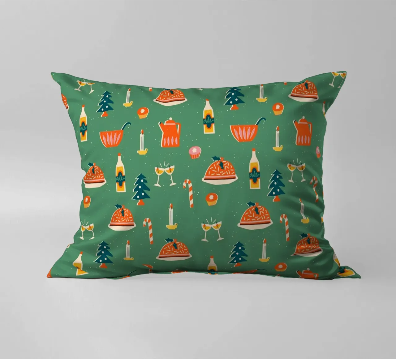 Christmas Pattern No 26 cuscino da treechild