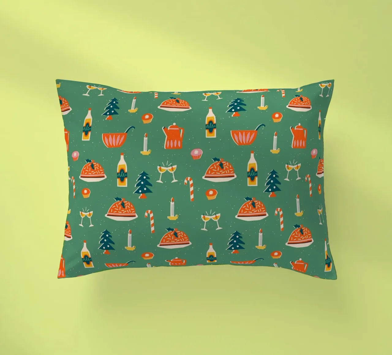 Christmas Pattern No 26 cuscino da treechild