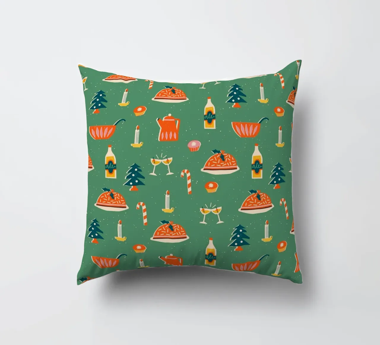 Christmas Pattern No 26 cuscino da treechild