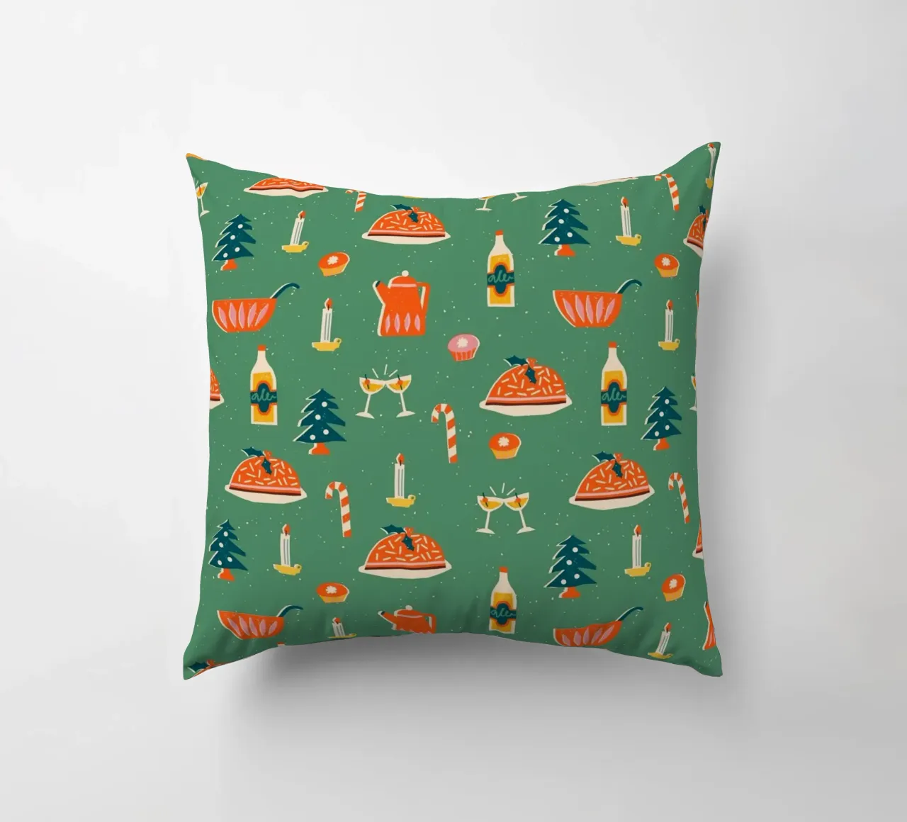 Christmas Pattern No 26 cuscino da treechild