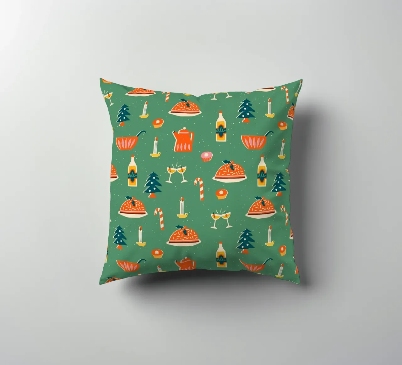 Christmas Pattern No 26 cuscino da treechild