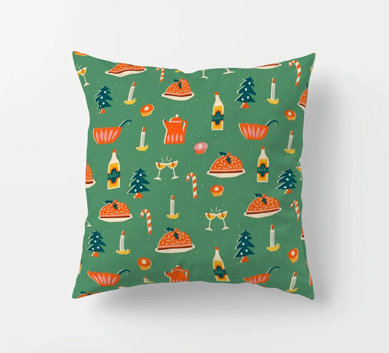 Christmas Pattern No 26 cuscino da treechild