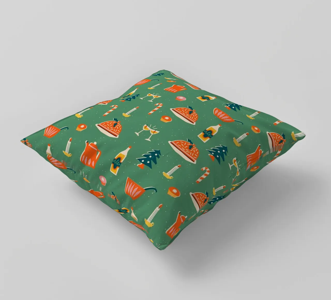 Christmas Pattern No 26 cuscino da treechild