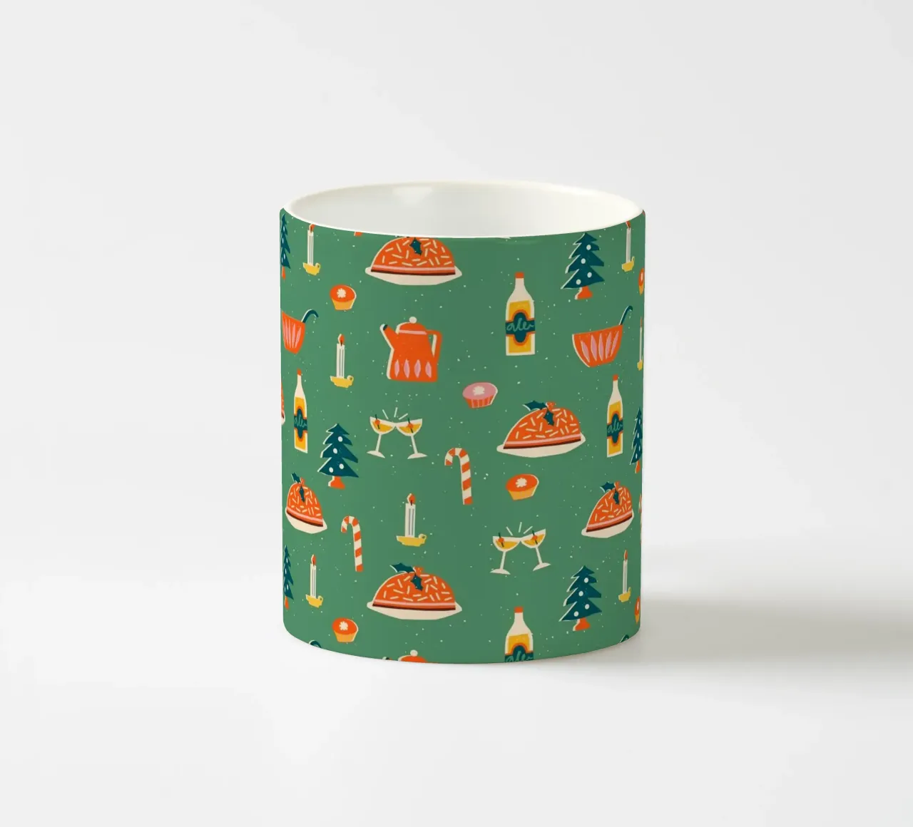 Christmas Pattern No 26 tazza in ceramica da treechild