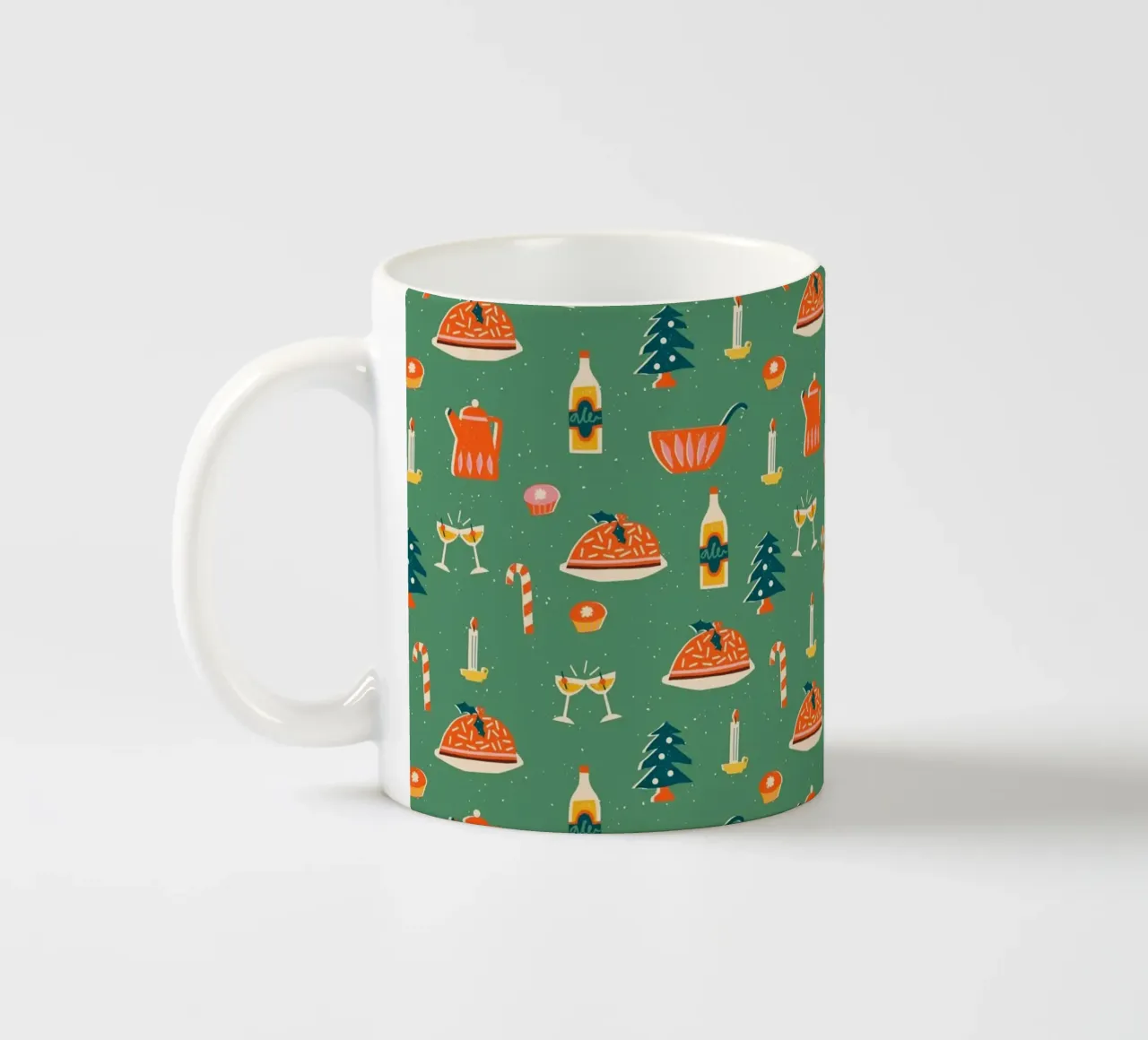 Christmas Pattern No 26 tazza in ceramica da treechild