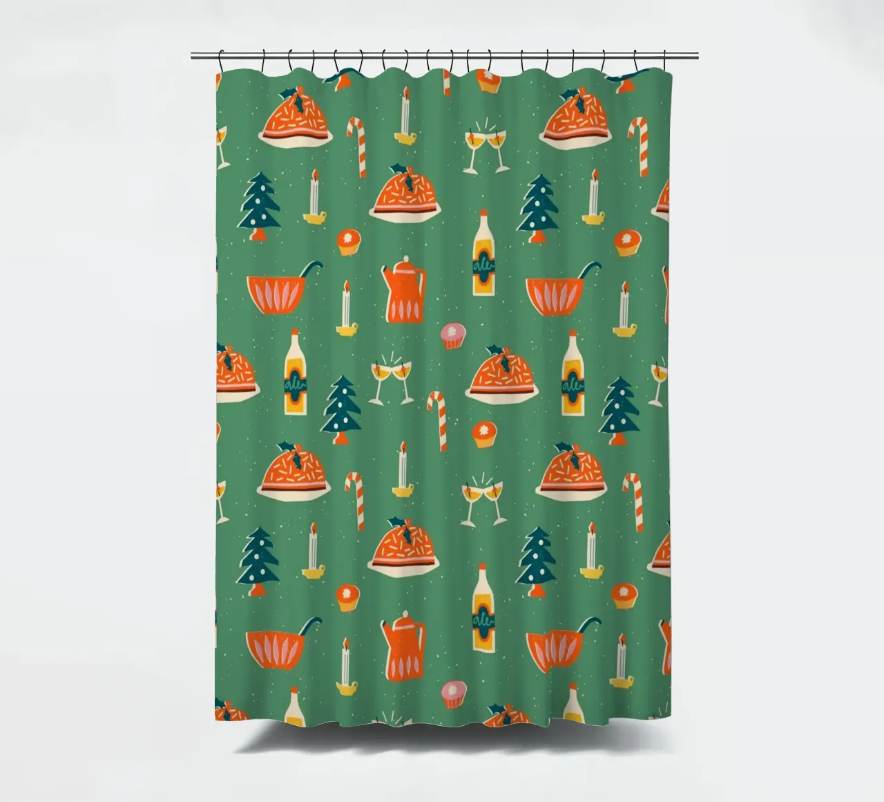Christmas Pattern No 26 tenda da doccia da treechild