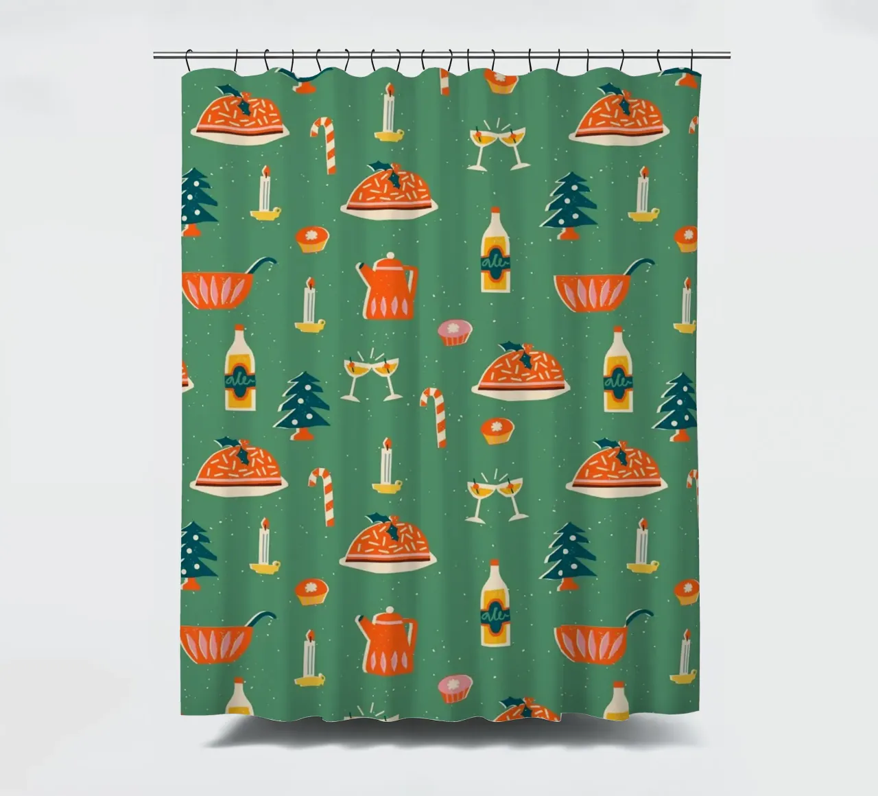 Christmas Pattern No 26 tenda da doccia da treechild