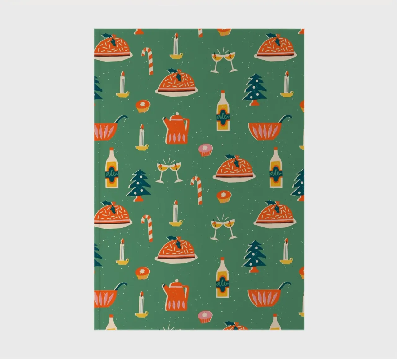 Christmas Pattern No 26 notebook by treechild