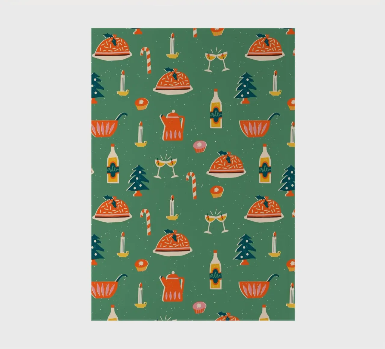 Christmas Pattern No 26 notebook by treechild