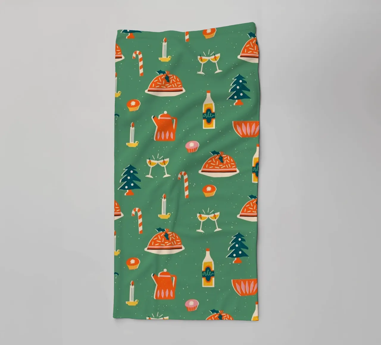 Christmas Pattern No 26 asciugamano da bagno da treechild