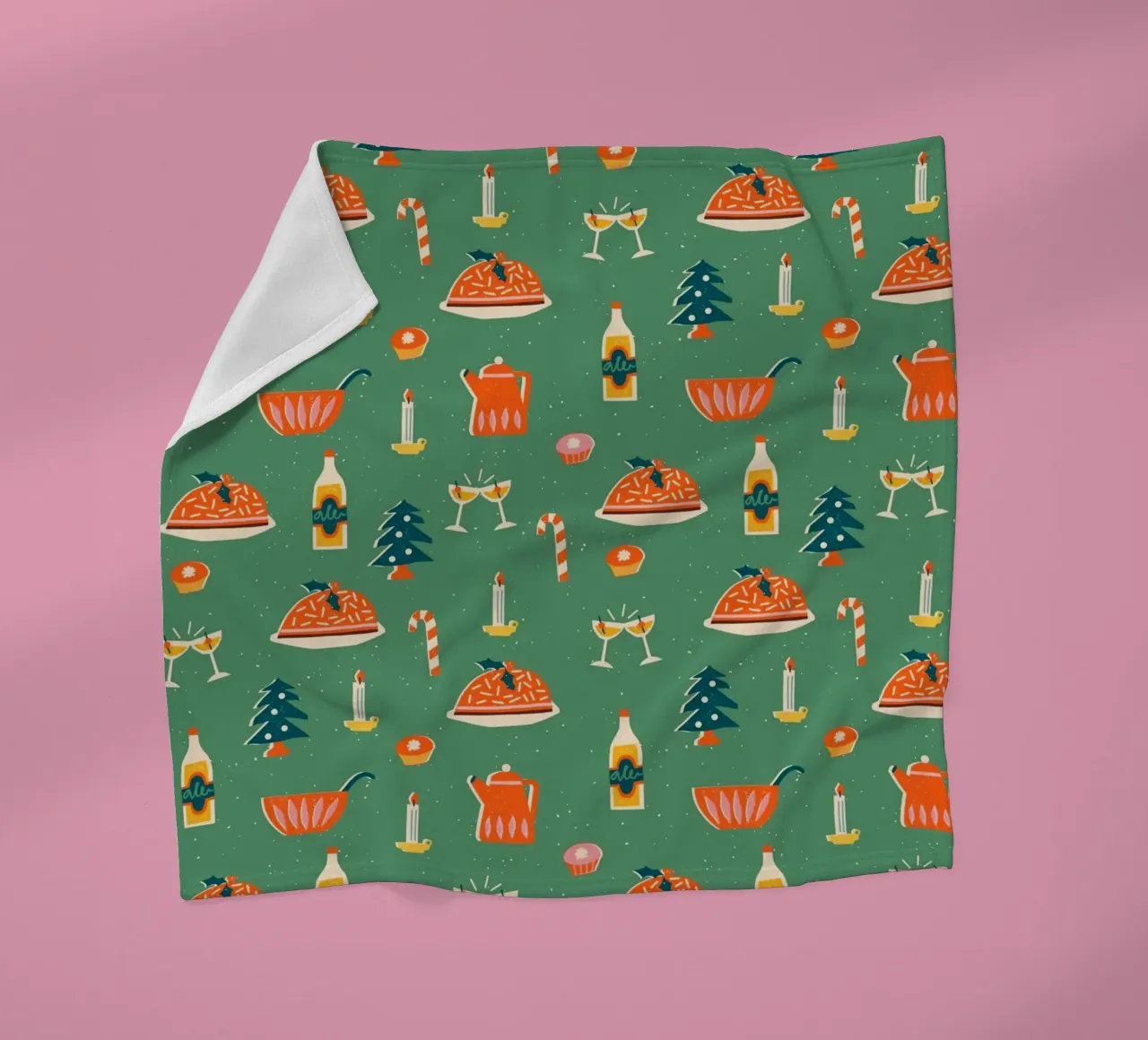 Christmas Pattern No 26 coperta in pile da treechild