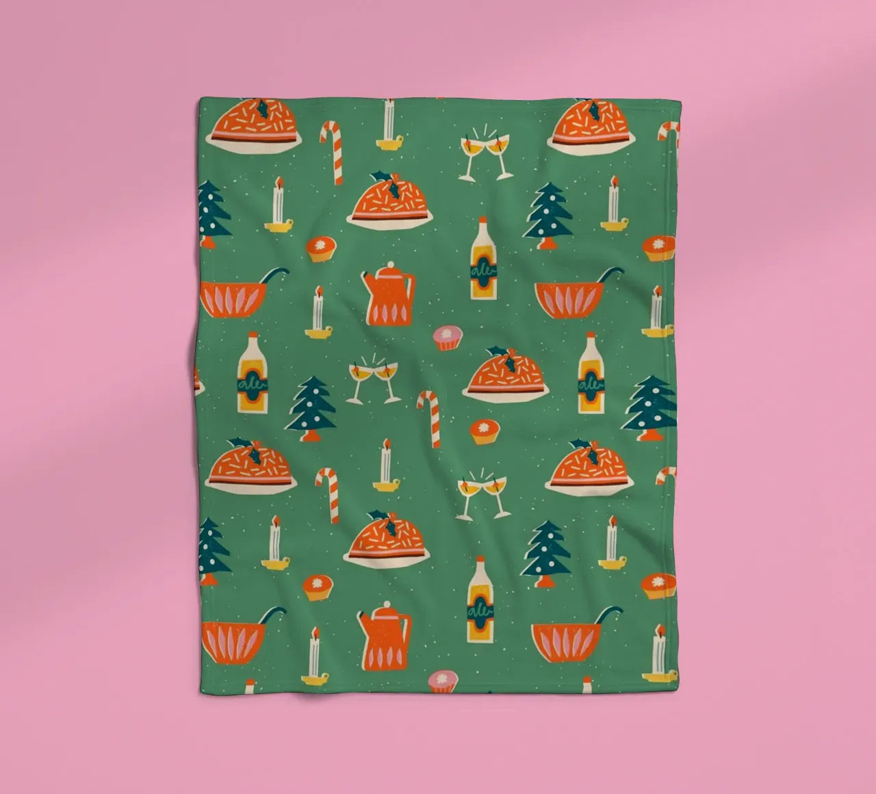 Christmas Pattern No 26 coperta in pile da treechild