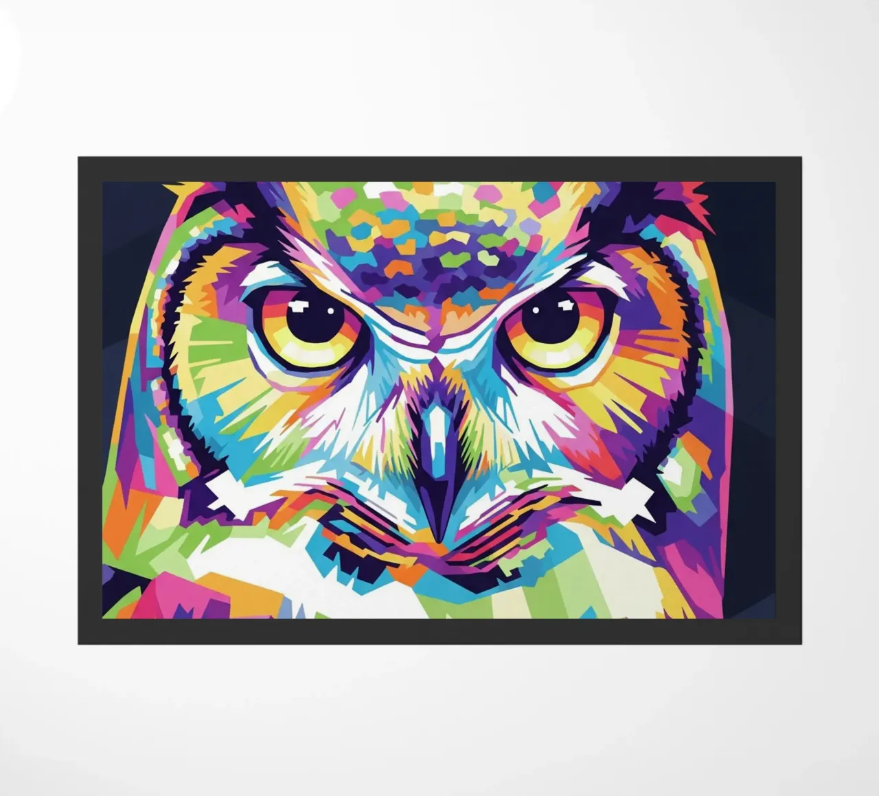 Colorato di gufo (4) zerbino da Wild Life studio