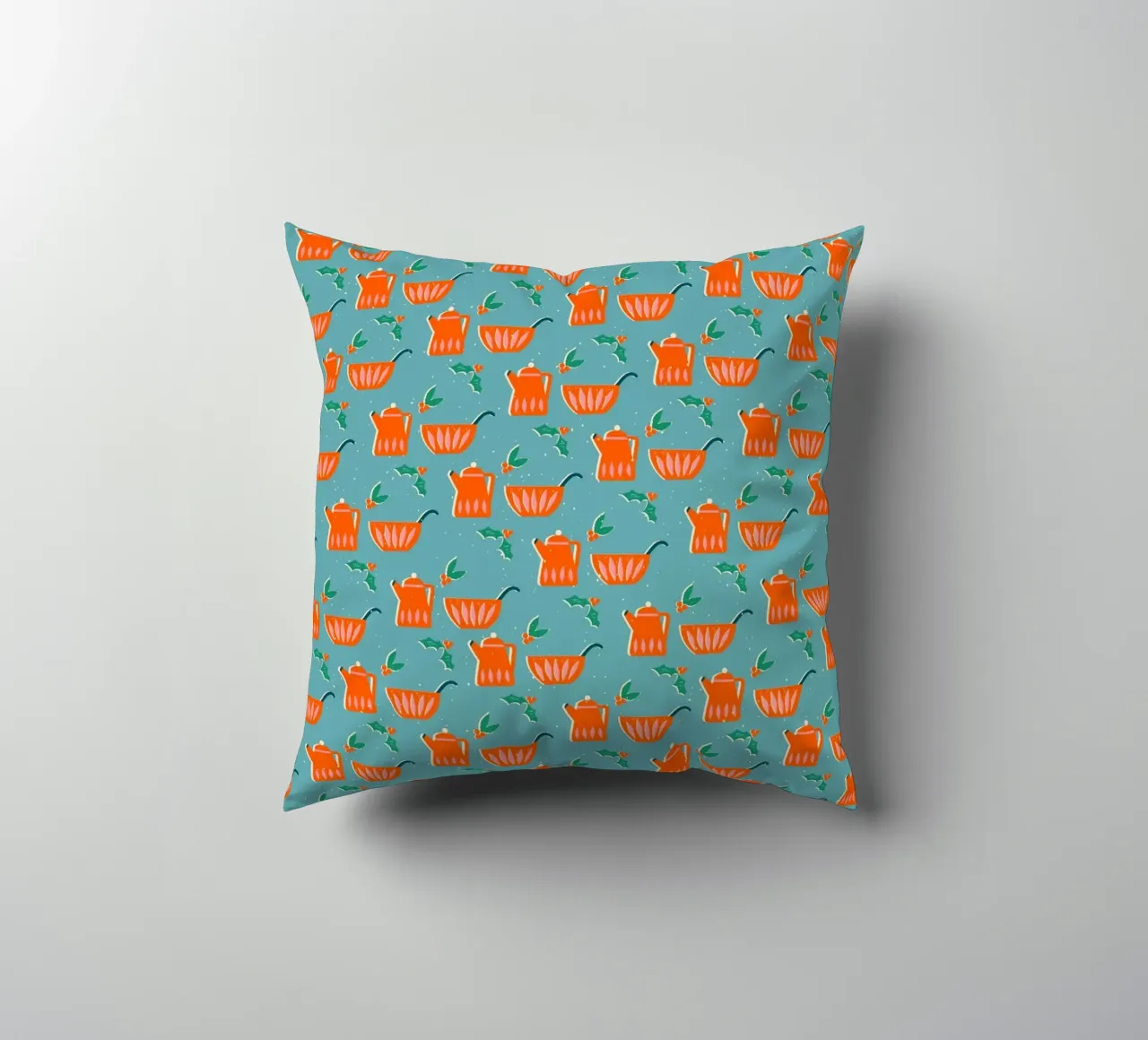Christmas Pattern No 27 cuscino da treechild