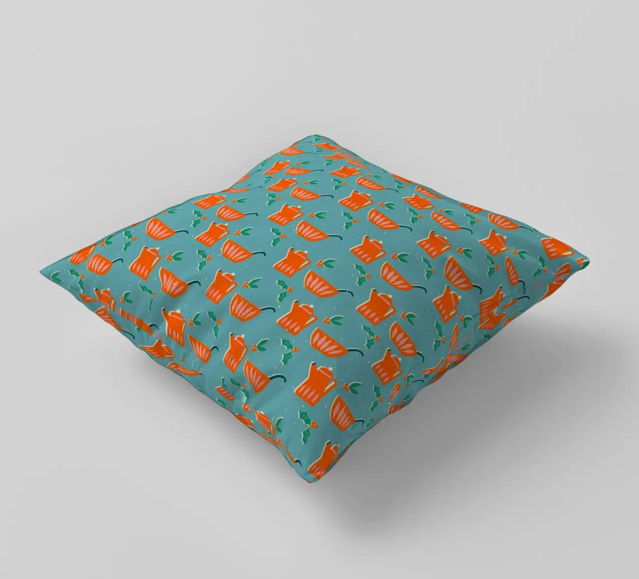 Christmas Pattern No 27 cuscino da treechild