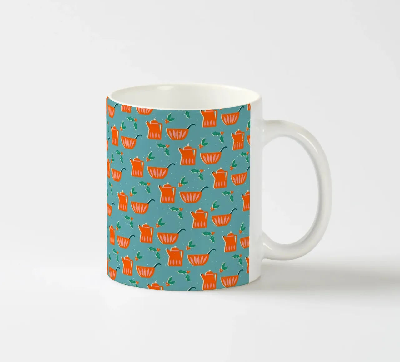 Christmas Pattern No 27 tazza in ceramica da treechild