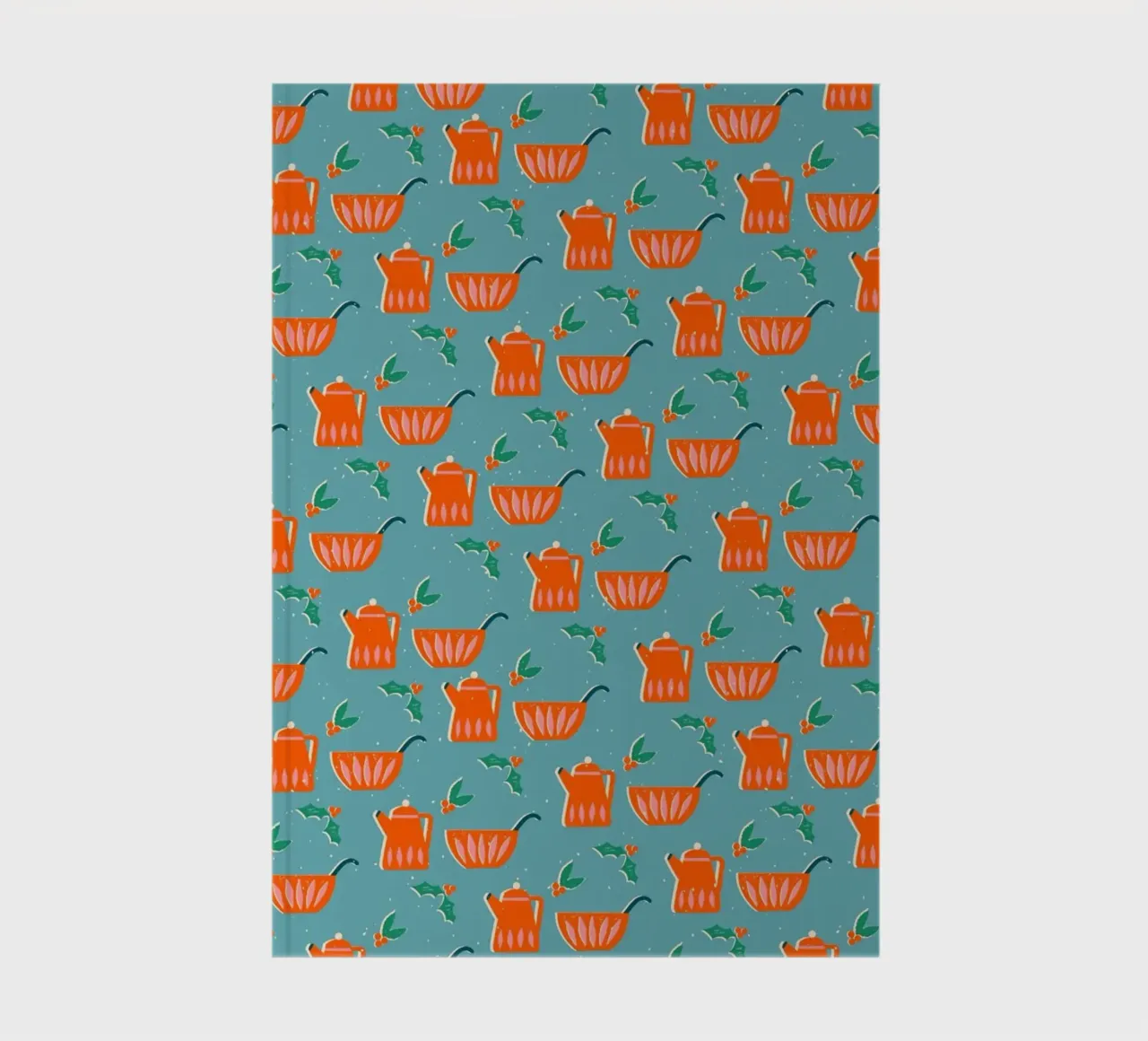 Christmas Pattern No 27 notebook by treechild
