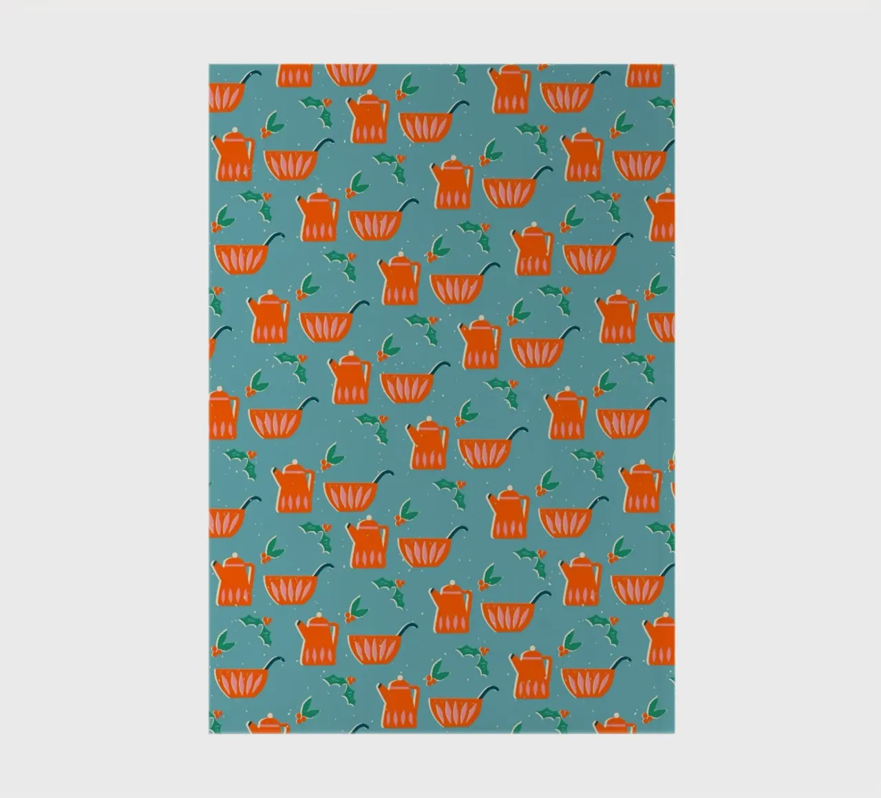Christmas Pattern No 27 notebook by treechild