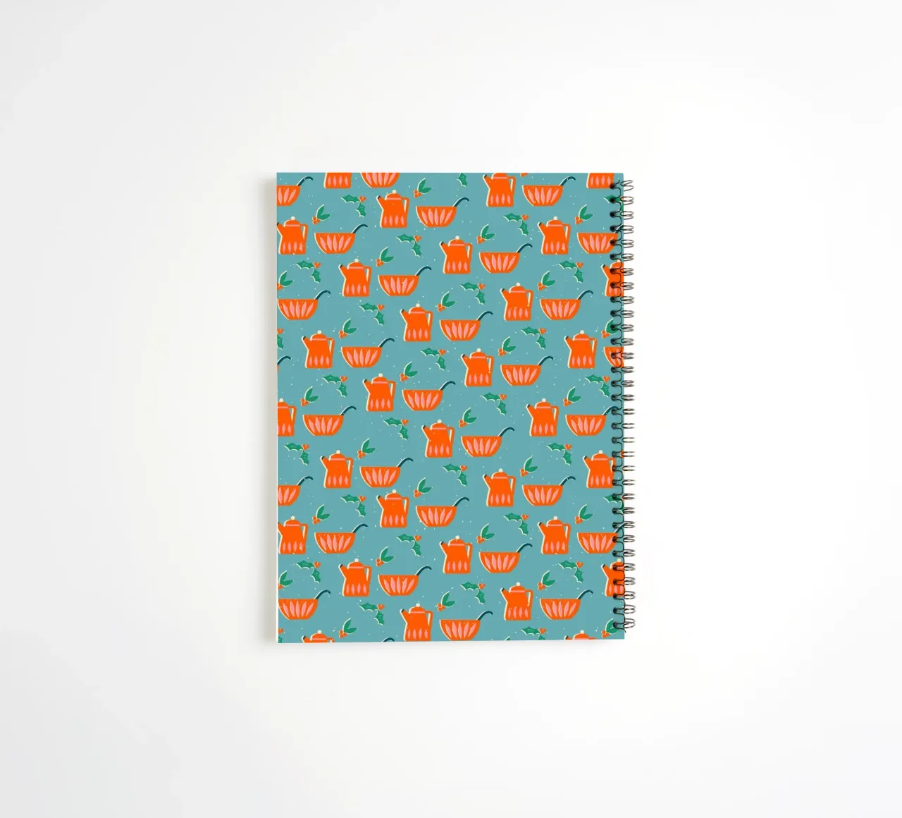 Christmas Pattern No 27 diario ad anelli da treechild