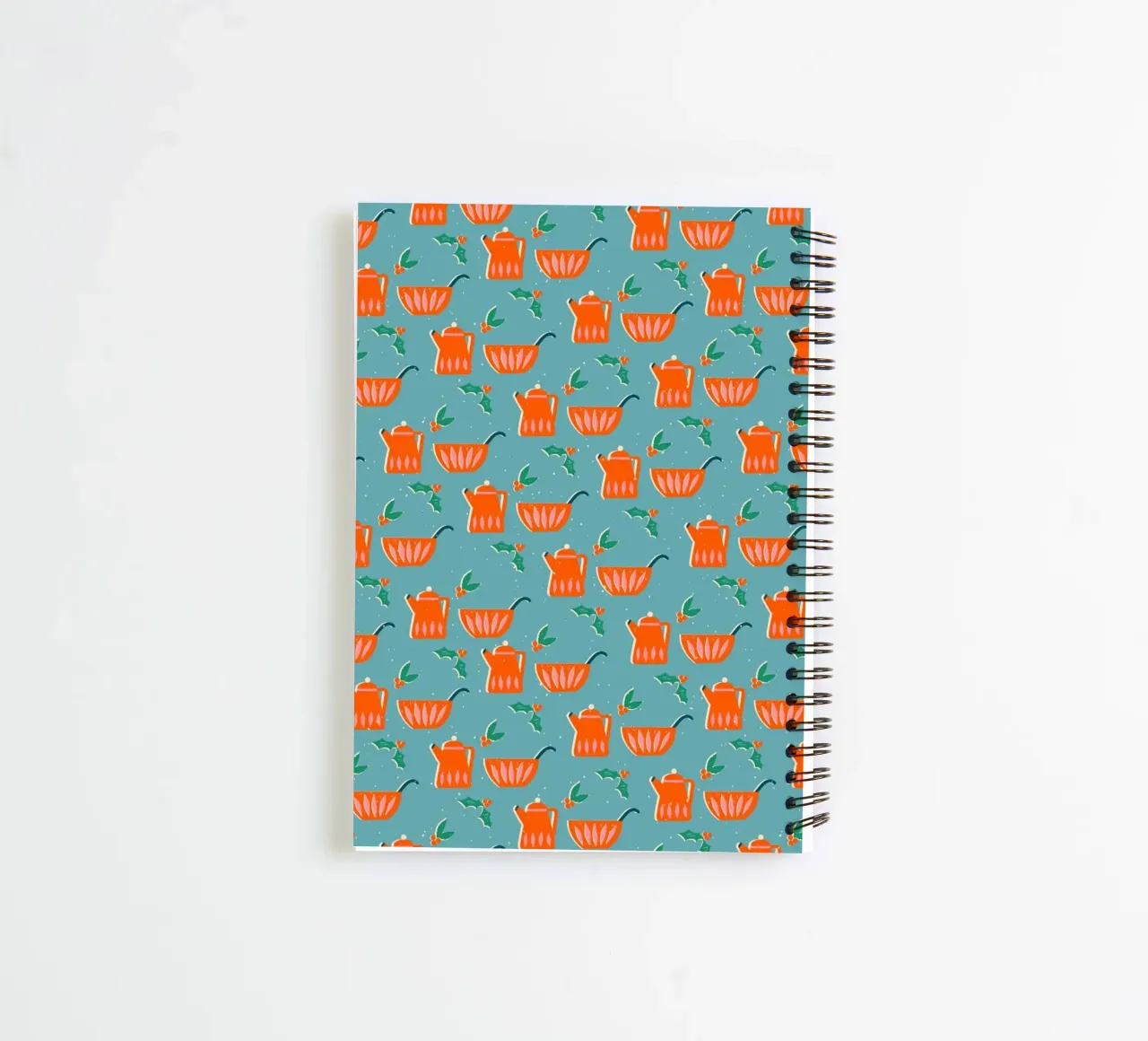 Christmas Pattern No 27 diario ad anelli da treechild