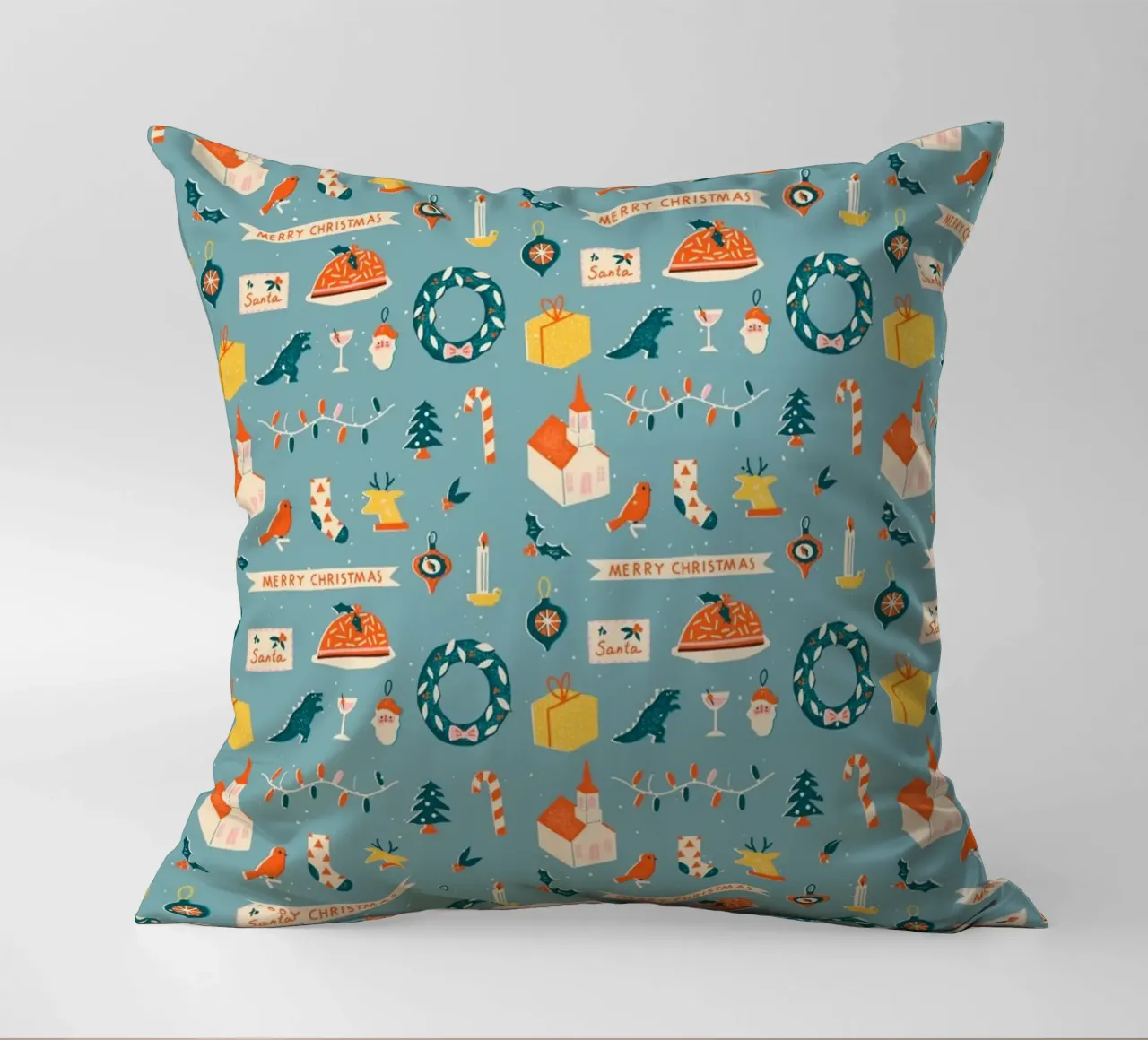 Christmas Pattern No 28 cuscino da treechild