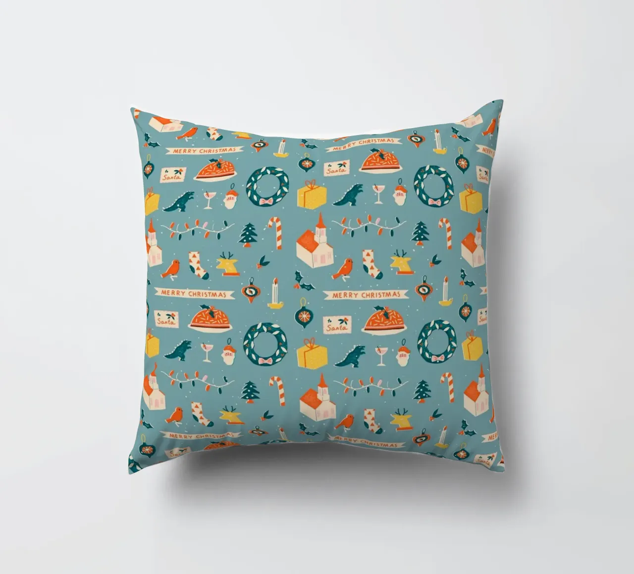 Christmas Pattern No 28 cuscino da treechild