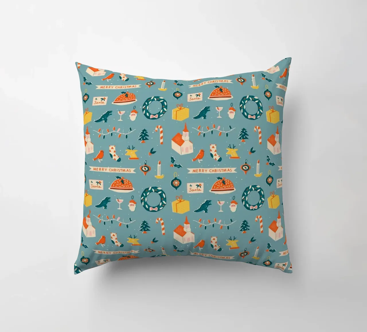 Christmas Pattern No 28 cuscino da treechild