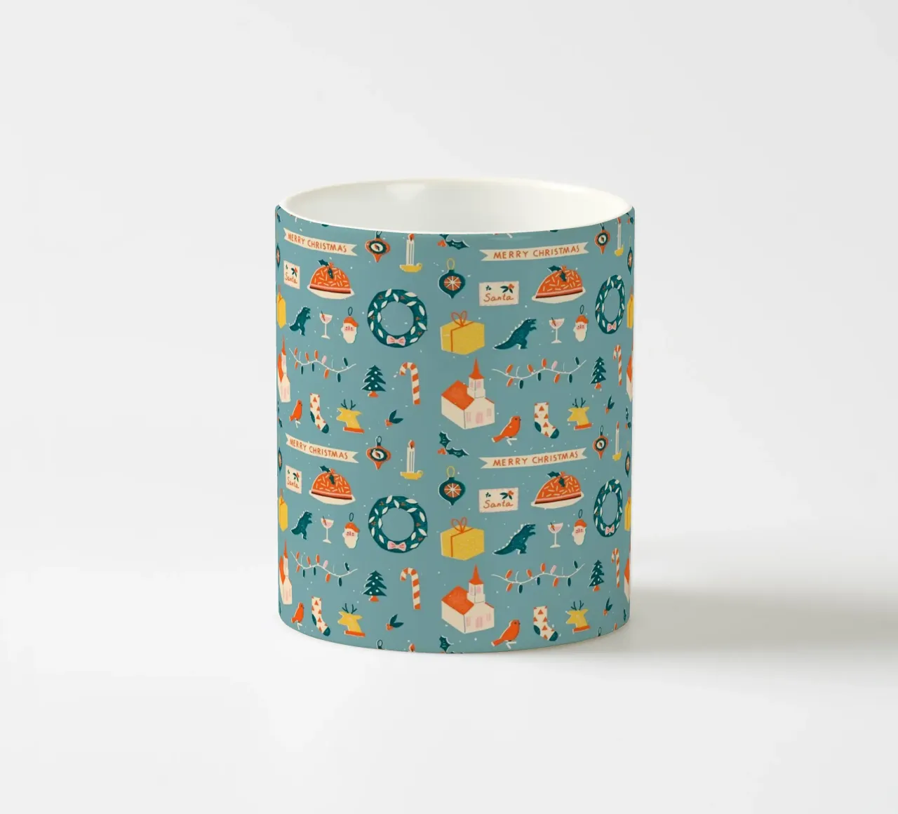 Christmas Pattern No 28 tazza in ceramica da treechild