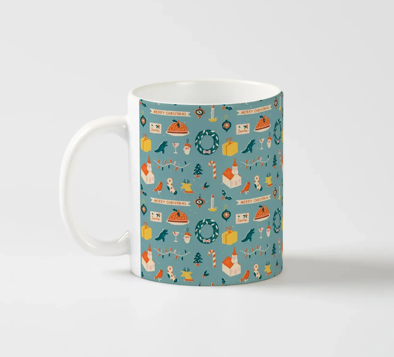 Christmas Pattern No 28 tazza in ceramica da treechild
