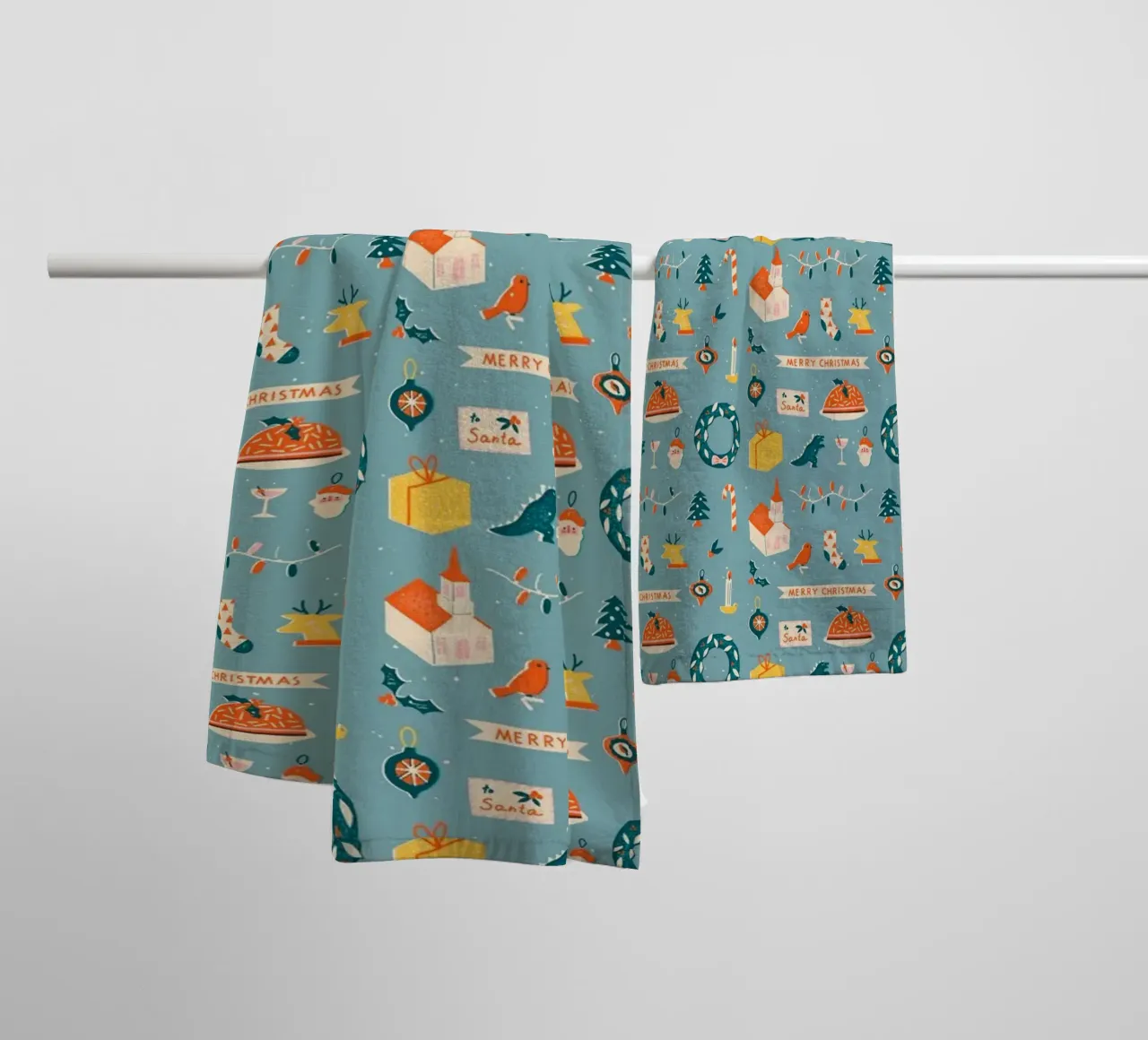 Christmas Pattern No 28 asciugamano da bagno da treechild