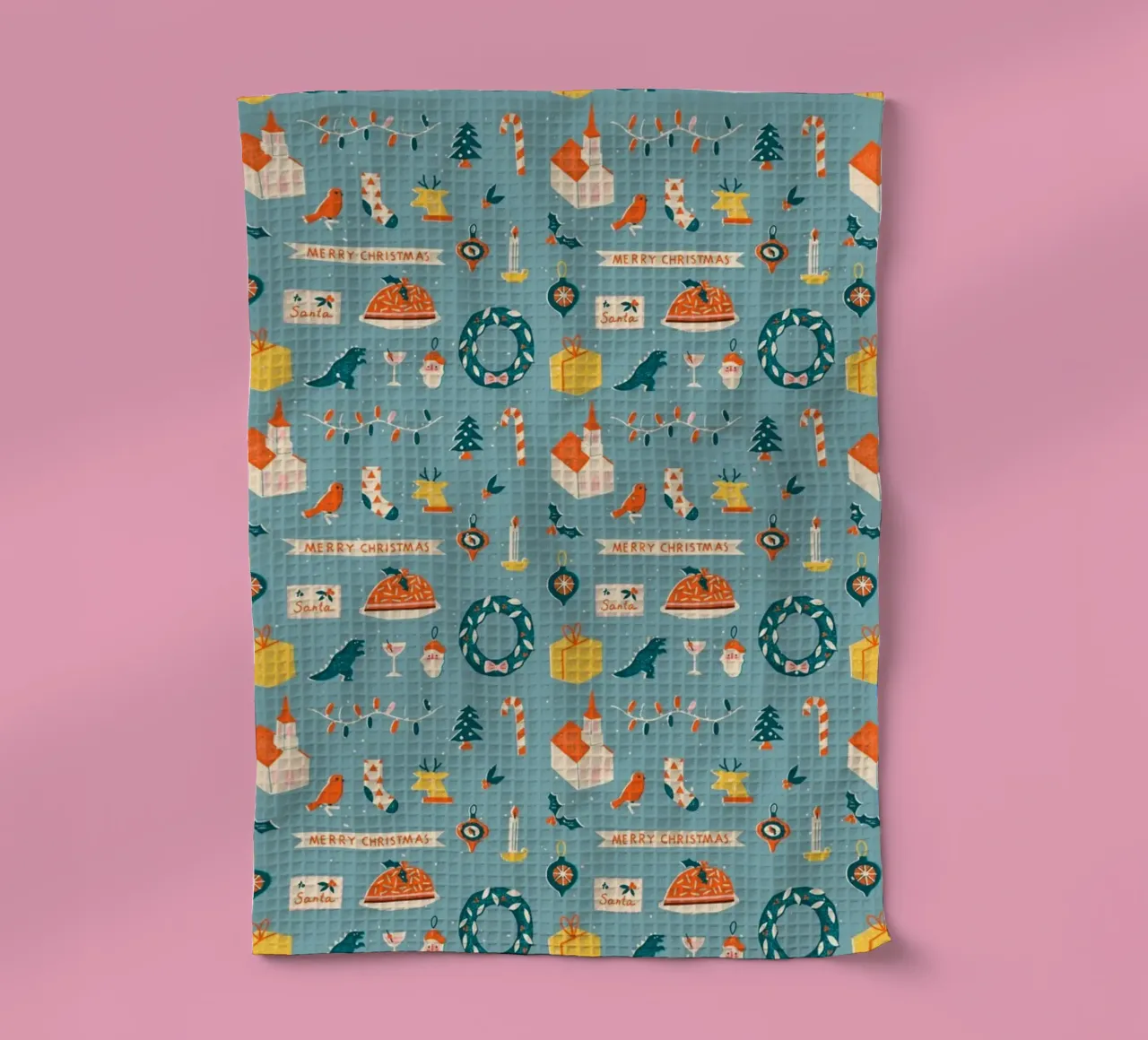 Christmas Pattern No 28 canovaccio da cucina da treechild