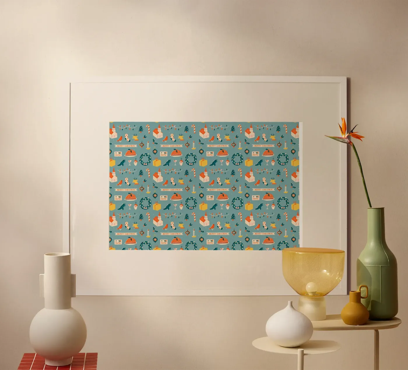 Christmas Pattern No 28 poster da treechild