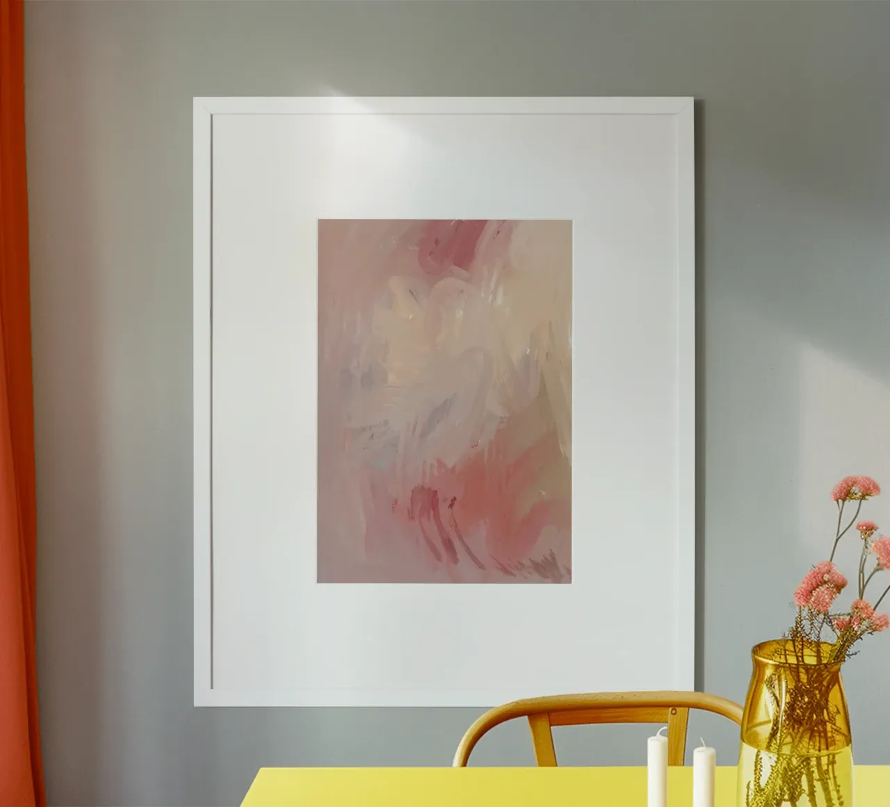 Faded Horizon poster con telaio in legno da RS LAB STUDIO