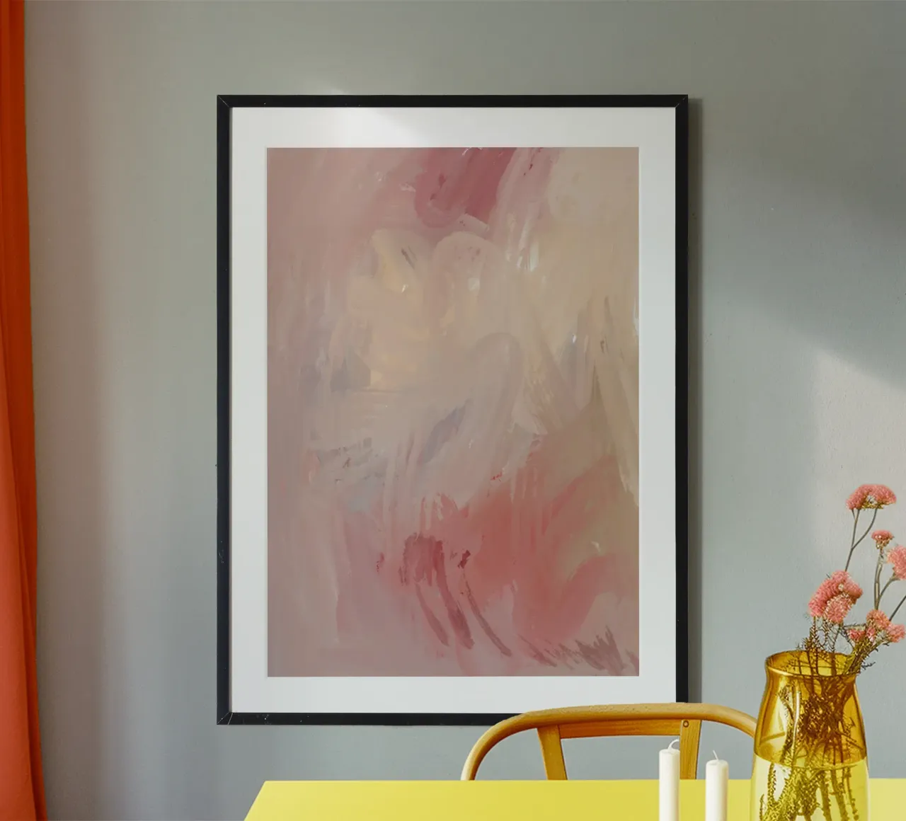 Faded Horizon poster con telaio in legno da RS LAB STUDIO
