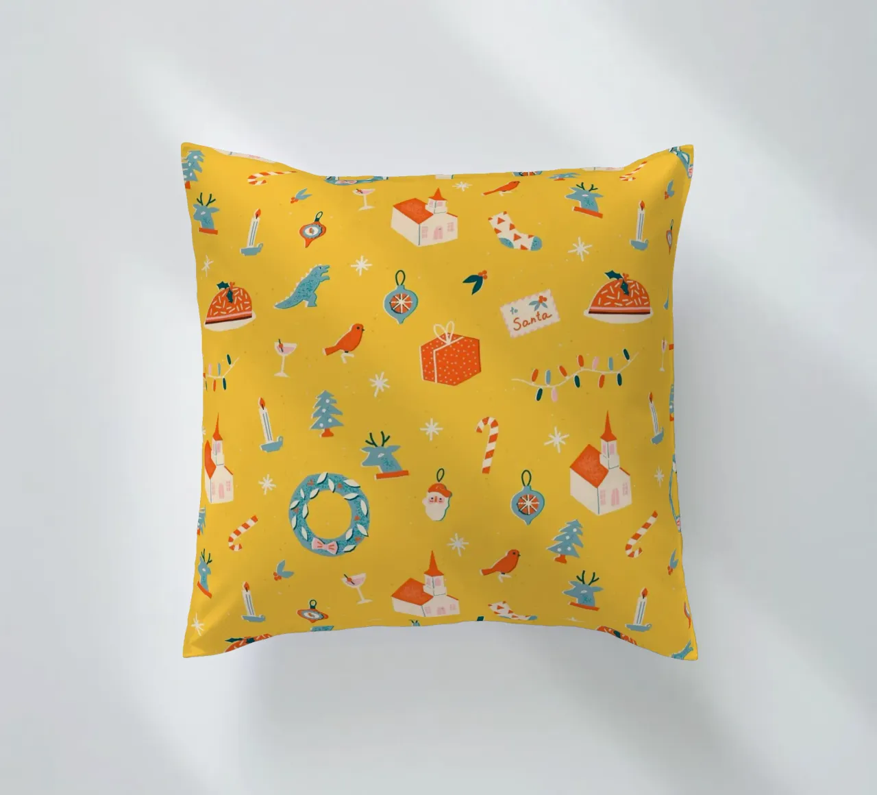 Christmas Pattern No 29 cuscino da treechild