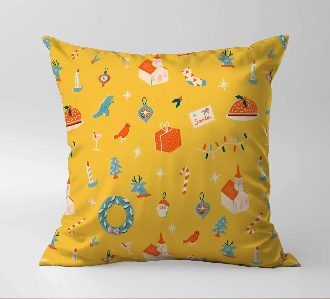 Christmas Pattern No 29 cuscino da treechild