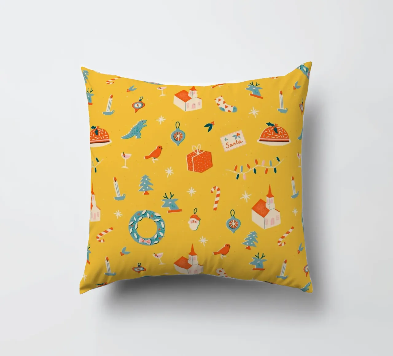 Christmas Pattern No 29 cuscino da treechild