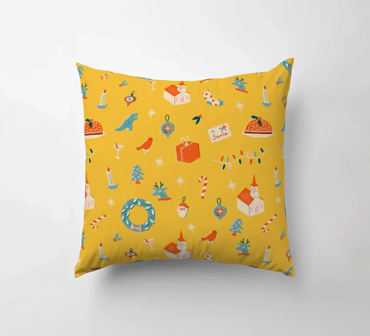 Christmas Pattern No 29 cuscino da treechild