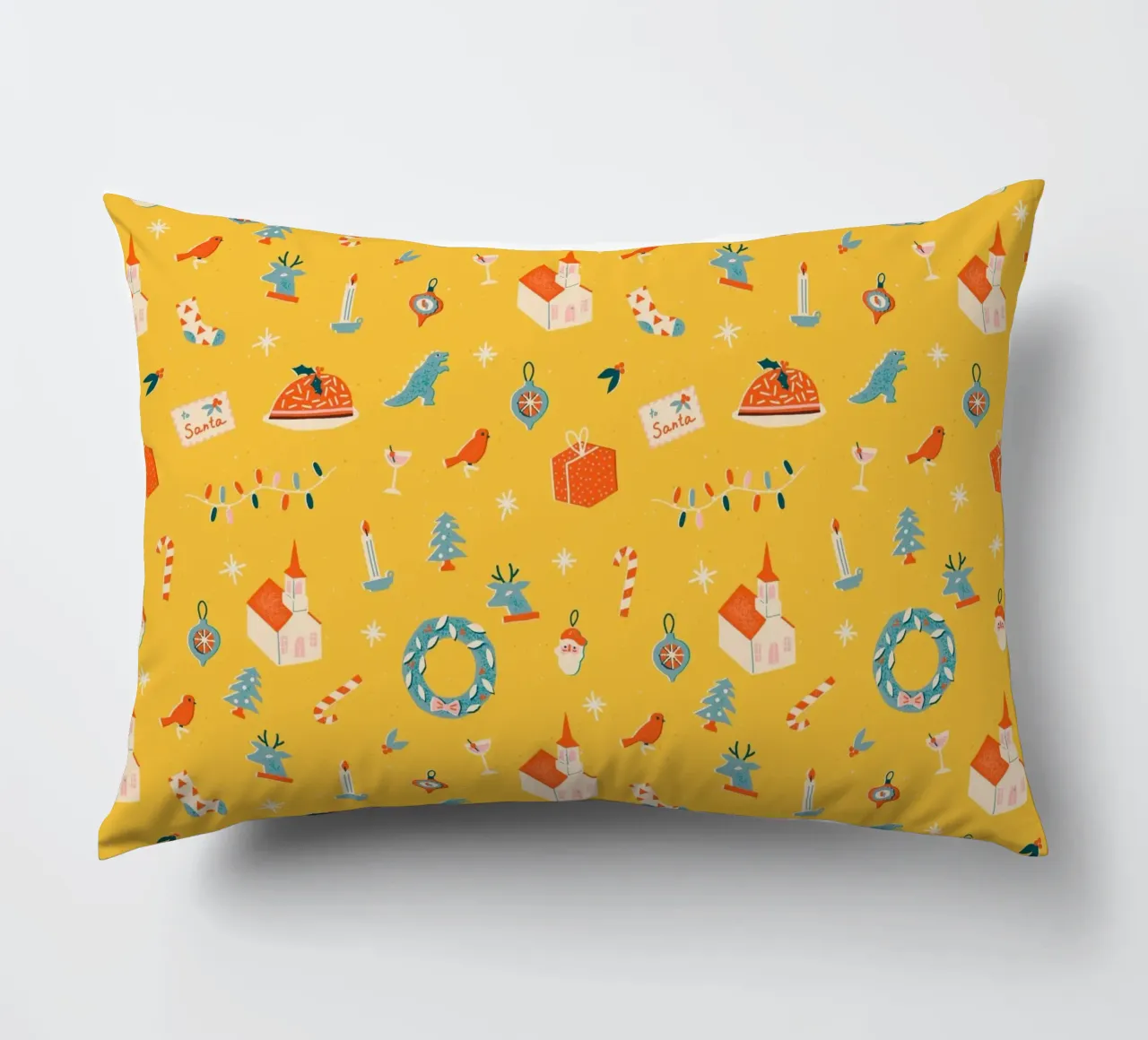 Christmas Pattern No 29 cuscino da treechild