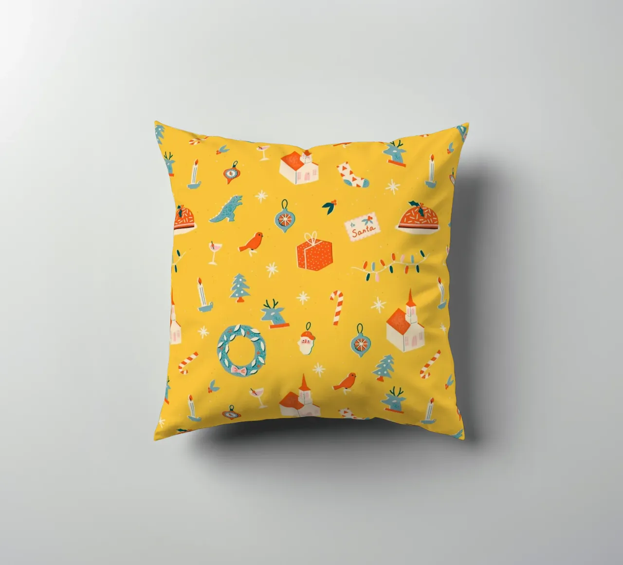 Christmas Pattern No 29 cuscino da treechild