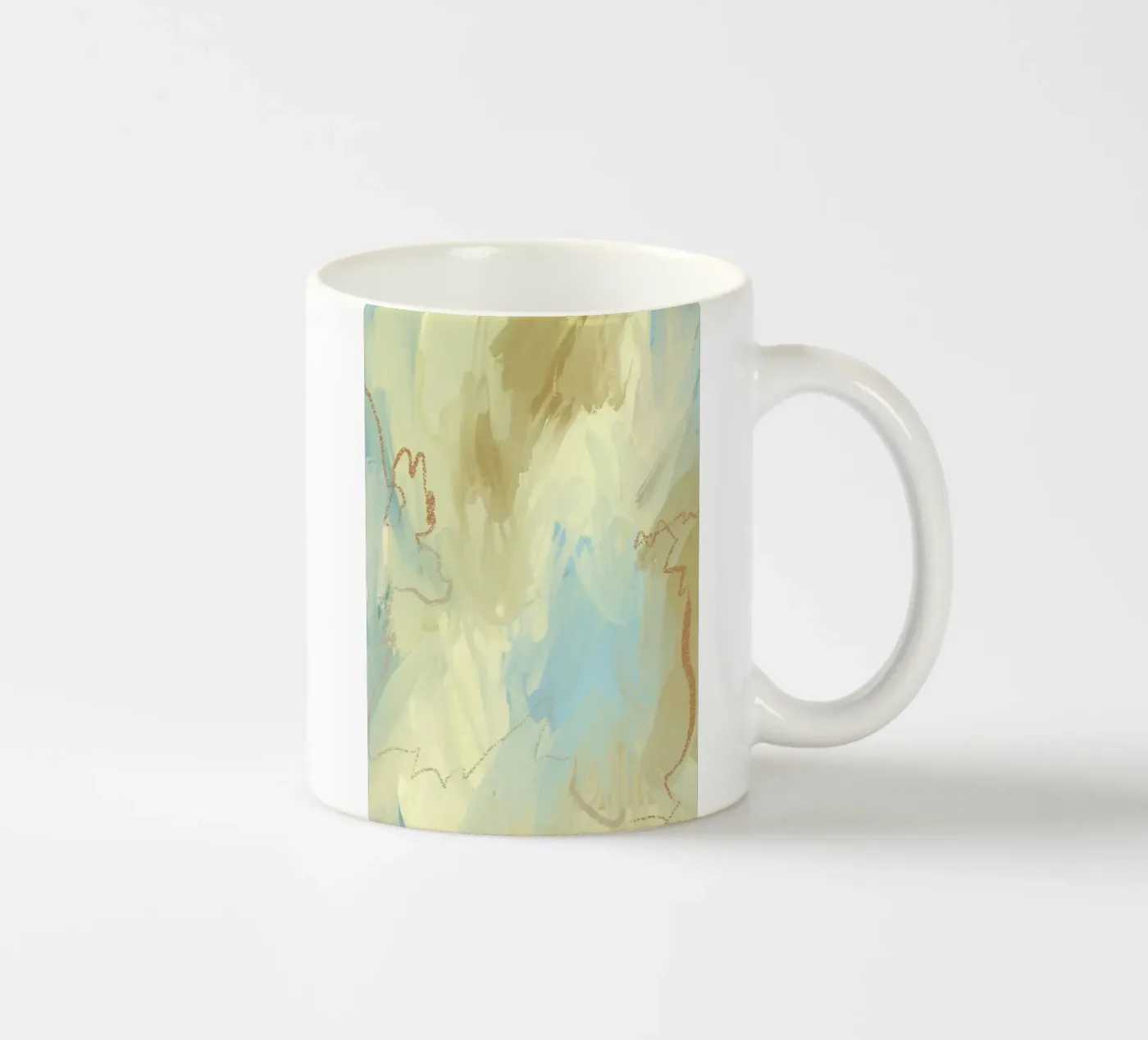 Muted Flow ceramic mug by RS LAB STUDIO