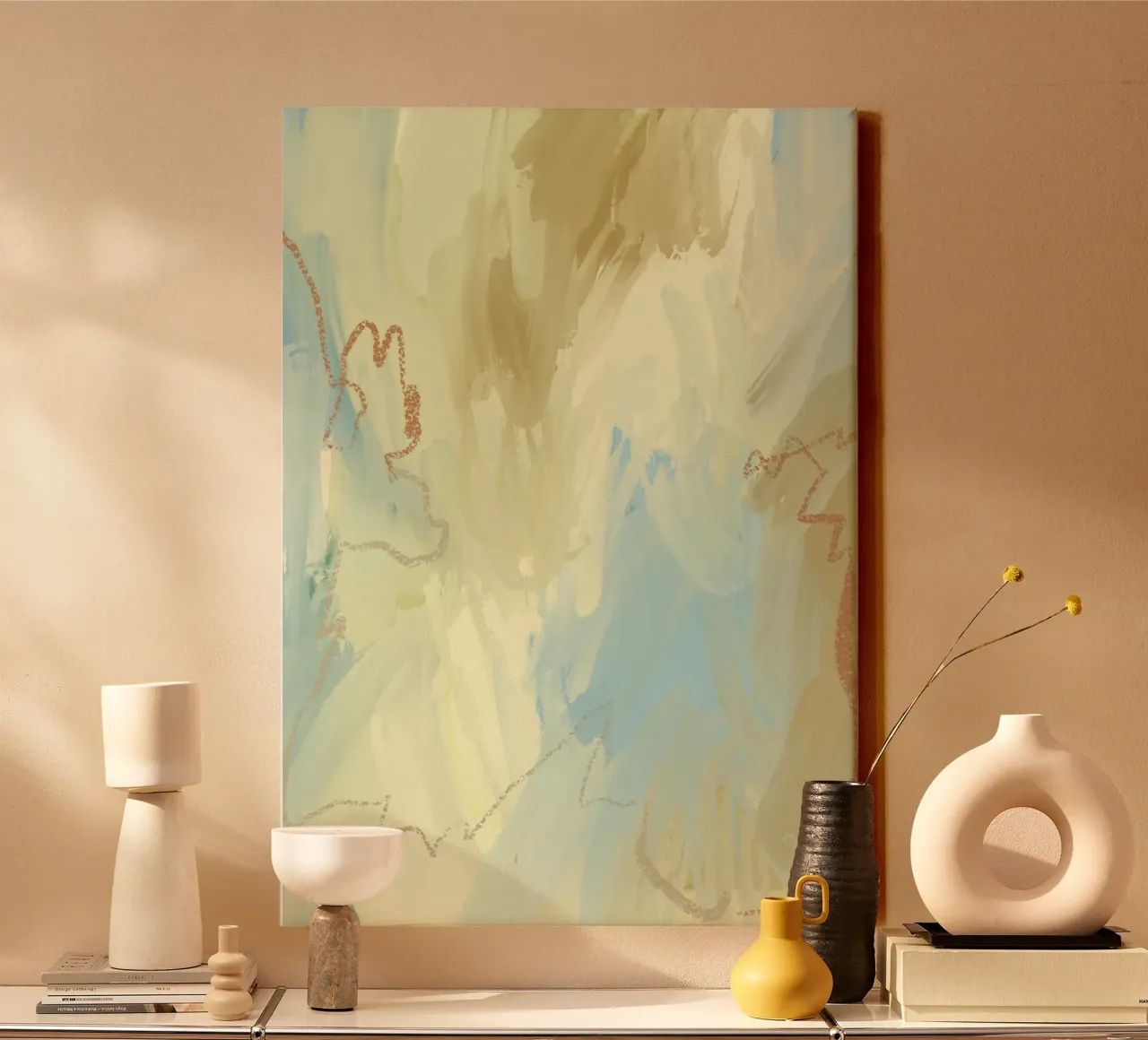 Muted Flow tela con Cornice a cassetta da RS LAB STUDIO