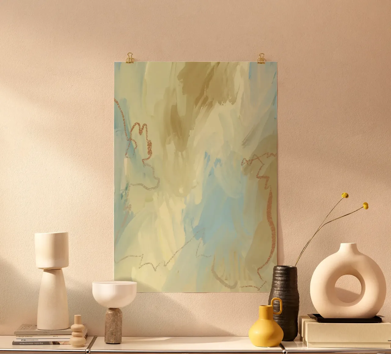Muted Flow poster da RS LAB STUDIO