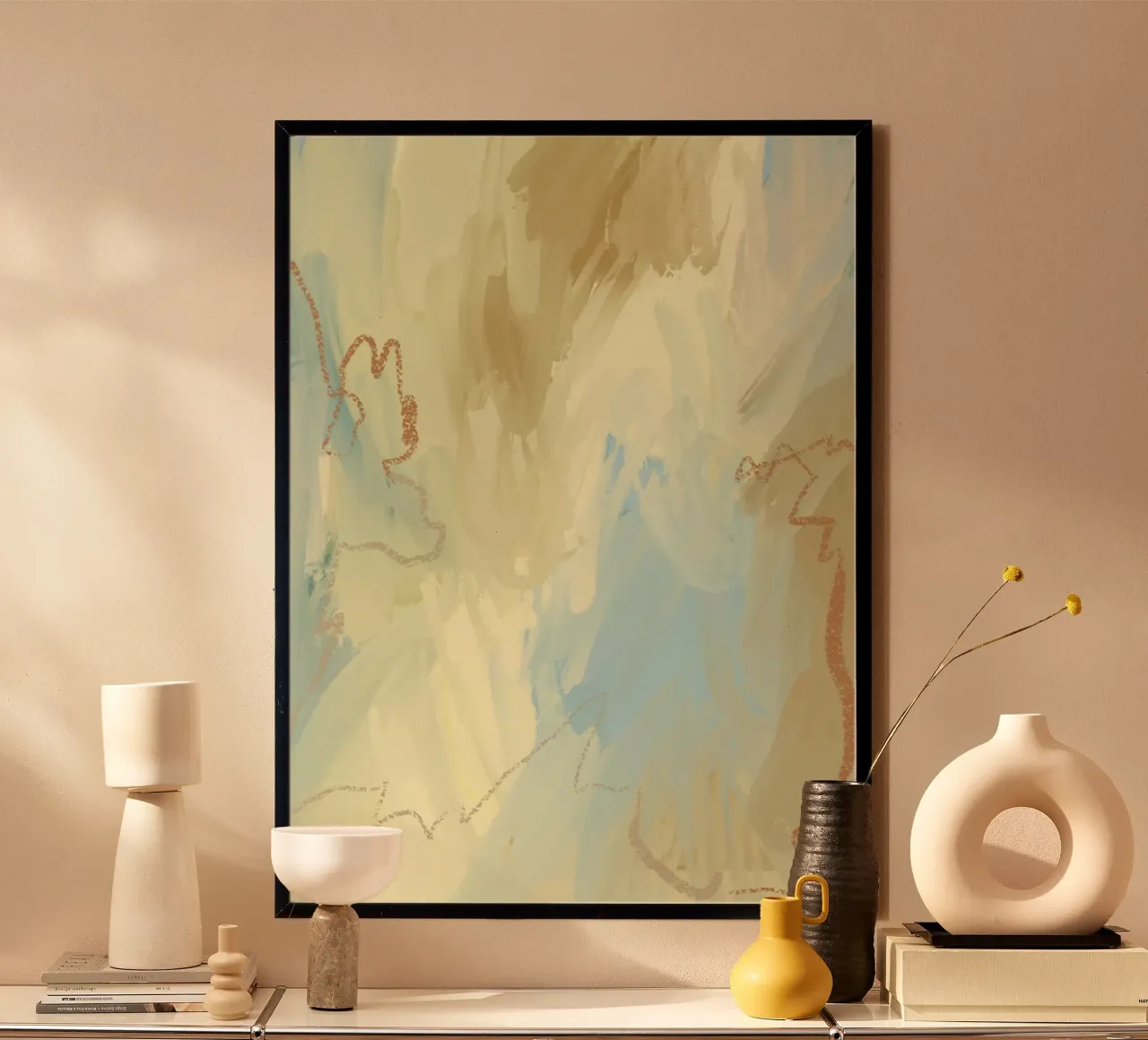 Muted Flow poster da RS LAB STUDIO