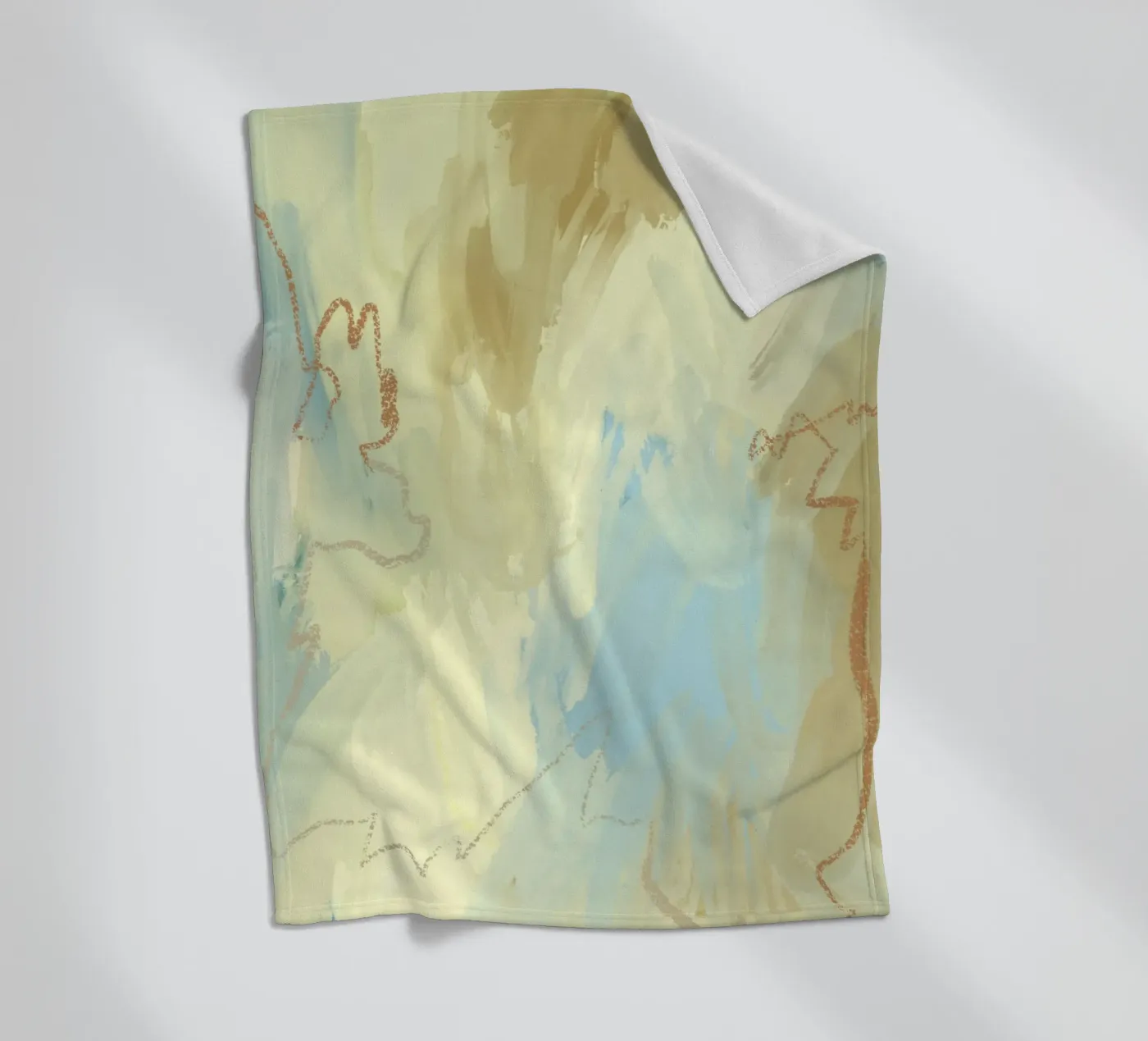 Muted Flow Fleecedecke von RS LAB STUDIO